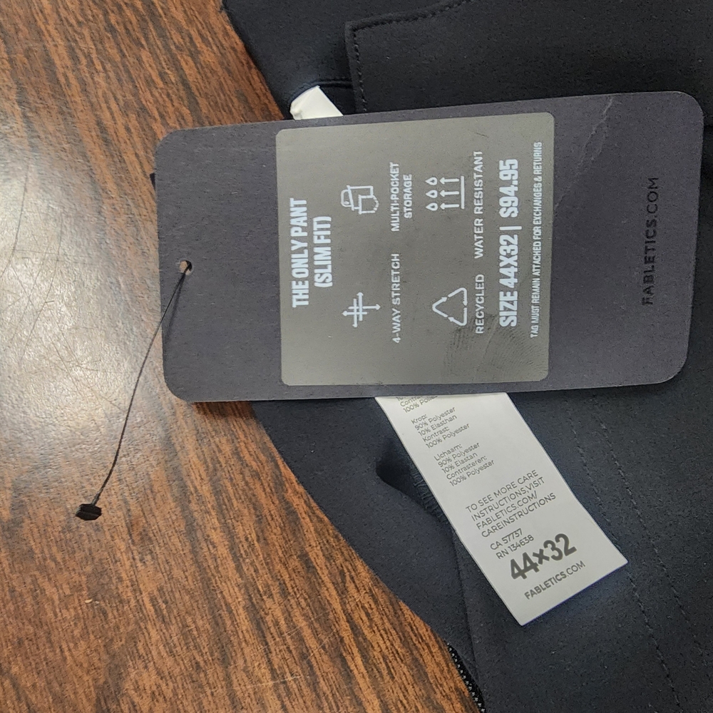 Fabletics Black Chinos Sleek Stretchy Design